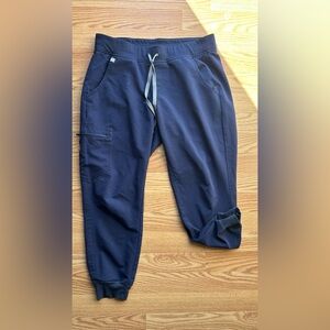 Figs Zamora Women's Navy Blue Jogger Scrub Pants See Measurements